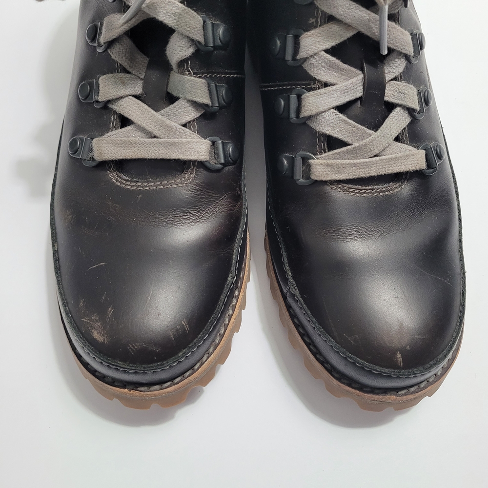 Womens Chaco Black Fields Hiking Lace Up Boots - Picture 7 of 11